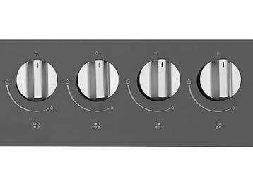 Etna - Gas Kookplaat - Zwart, Witgoed en Apparatuur, Kookplaten, Verzenden, Nieuw, Gas, 4 kookzones