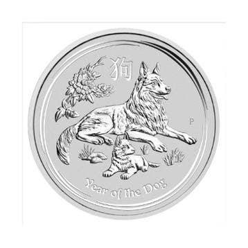 1 kilogram zilveren Lunar munt Year of the Dog 2018, Verzenden