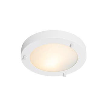 Moderne plafonnière wit 18 cm IP44 - Yuma, Huis en Inrichting, Lampen | Plafondlampen, Verzenden, Nieuw, Modern