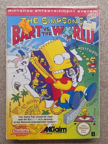 Nintendo - Nes - The Simpsons Bart VS. The World- Classic, Nieuw