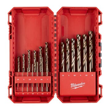 Milwaukee Red Cobalt HSS-G metaalboren set 19-dlg Nieuw, Ophalen of Verzenden, Nieuw