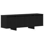 TV-kast Zwart Eiken 120 x 30 x 40,5 cm Bewerkt hout, Verzenden, Nieuw