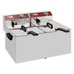 Elektrische Friteuse PRO | 7+7 Liter | 6,4 kW HorecaTraders, Verzenden, Nieuw in verpakking