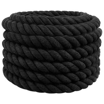 vidaXL Katoenen Touw 36 mm 5 m Zwart 100% Katoen, Verzenden, Nieuw