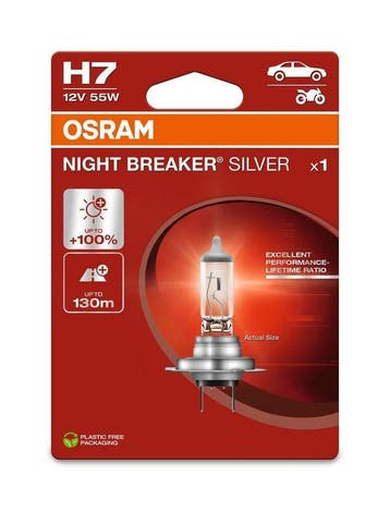 Osram Night Breaker Zilver H7, 12V55W, Verzenden, Nieuw