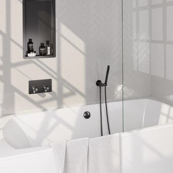 Brauer Gunmetal Carving Thermostatische Inbouw Badkraan, Doe-het-zelf en Verbouw, Sanitair, Ophalen of Verzenden, Nieuw