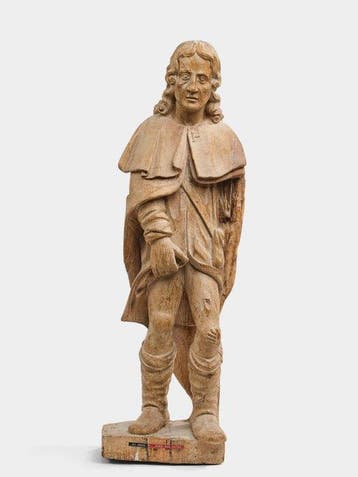 sculptuur, Saint Roch, XVIIème siècle - 75 cm - Hout, Antiek en Kunst