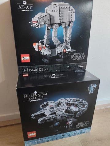Lego Set - Star Wars - AT-AT; Millennium Falcon, Nieuw