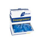 Disposable scheermessen blauw - 100 stuks, Verzenden, Nieuw