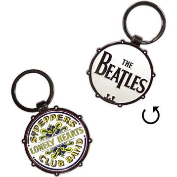 The Beatles - Drop T/Sgt Pepper Drum Double-Sided - Keychain, Ophalen of Verzenden, Nieuw, Gebruiksvoorwerp