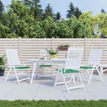 vidaXL Tuinstoelkussens 4 st 50x50x3 cm oxford stof groen, Verzenden, Nieuw, Groen