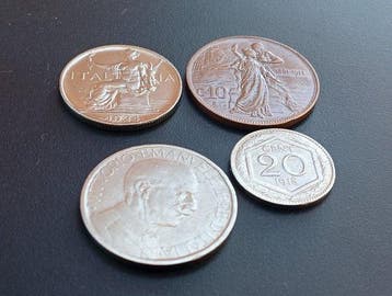 Italië, Koninkrijk Lotto 4 monete - inclusa 10 Centesimi
