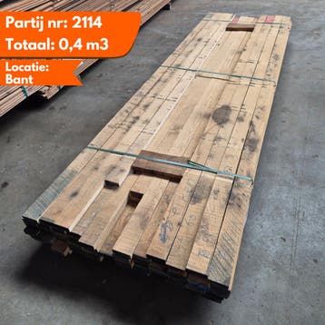 Partij Essen planken. DROOG en kantrecht 3050x80x28mm, Ophalen of Verzenden, Nieuw