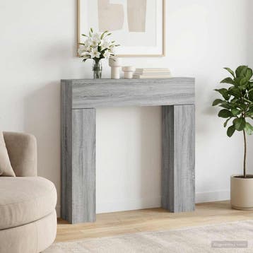 vidaXL Haardomlijsting Grijs Sonoma 102 x 18 x 100,5 cm, Huis en Inrichting, Verzenden, Nieuw