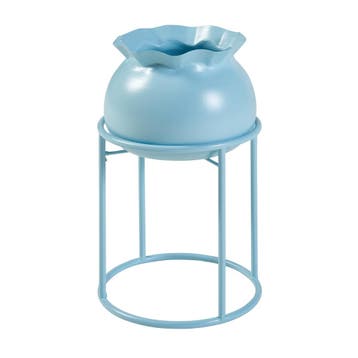Plantenstandaard Assen 31,5x19,5 cm lichtblauw [en.casa], Verzenden, Nieuw