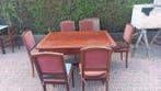Eettafel (7) - Hout, Mahonie, Veneer - Eettafel verleng, Nieuw