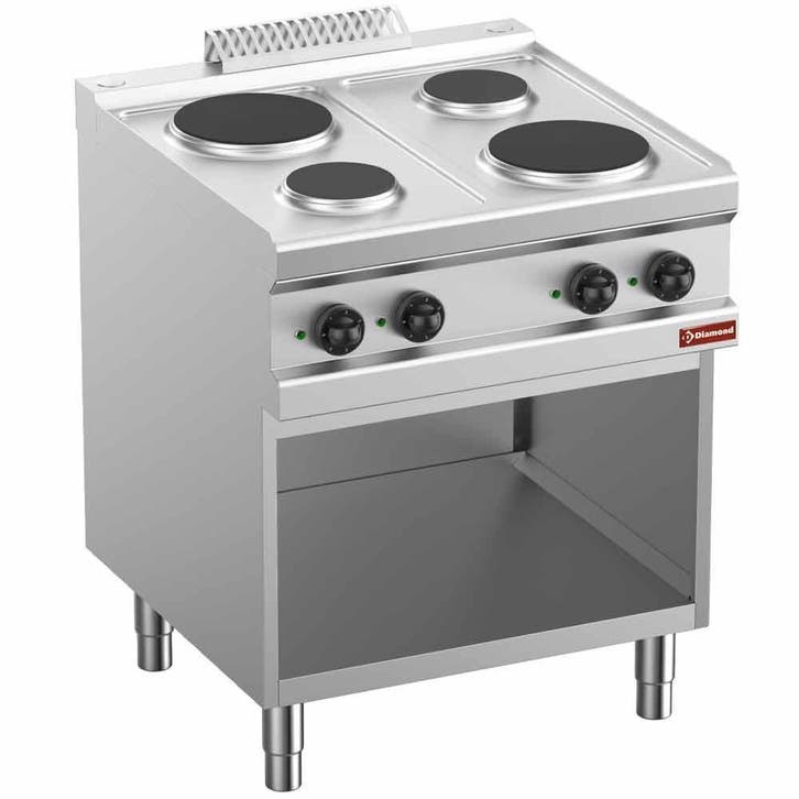 Elektrisch fornuis, 4 ronde kookplaten, op kast, Zakelijke goederen, Horeca | Keukenapparatuur, Verzenden