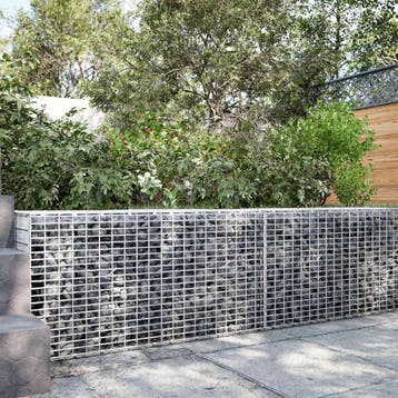 vidaXL Gabion met 3,5 mm Draad en 5x2,5 cm Gaas 100x50x50 cm, Verzenden, Nieuw, IJzer