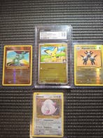 Pokémon - 4 Graded card - Chansey, Pichu, Machop, Magneton,, Nieuw