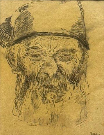 Hans Berger (1882-1977) - Autoritratto, Antiek en Kunst