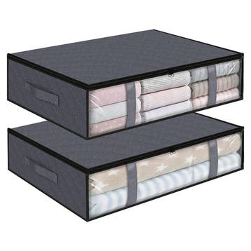 Onderbed opbergtas - 2 stuks - 60x45x15 cm - Kleding of, Huis en Inrichting, Verzenden, Nieuw