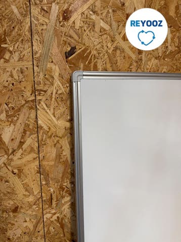 Whiteboard - 200x100cm met magnetische achterplaat, Nieuw in verpakking