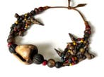 Ketting met schelpkralen uit Nagaland - Naga - India (Zonder, Antiek en Kunst, Kunst | Niet-Westerse kunst