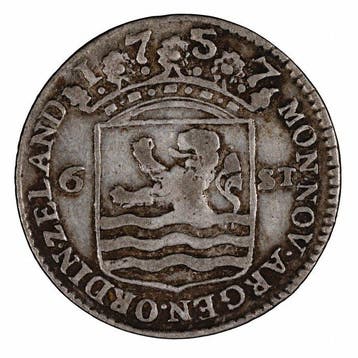 Nederland, Zeeland Scheepjesschelling 1757 - Scare (Zonder