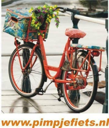 Pimp je Fiets! Fietstas Zadelhoes Bloemenslingers Fietskrat, Nieuw