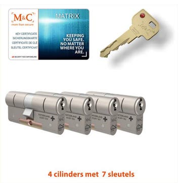 M&C 4 x Matrix Cilinder SKG*** met CERTIFICAAT, Verzenden, Nieuw