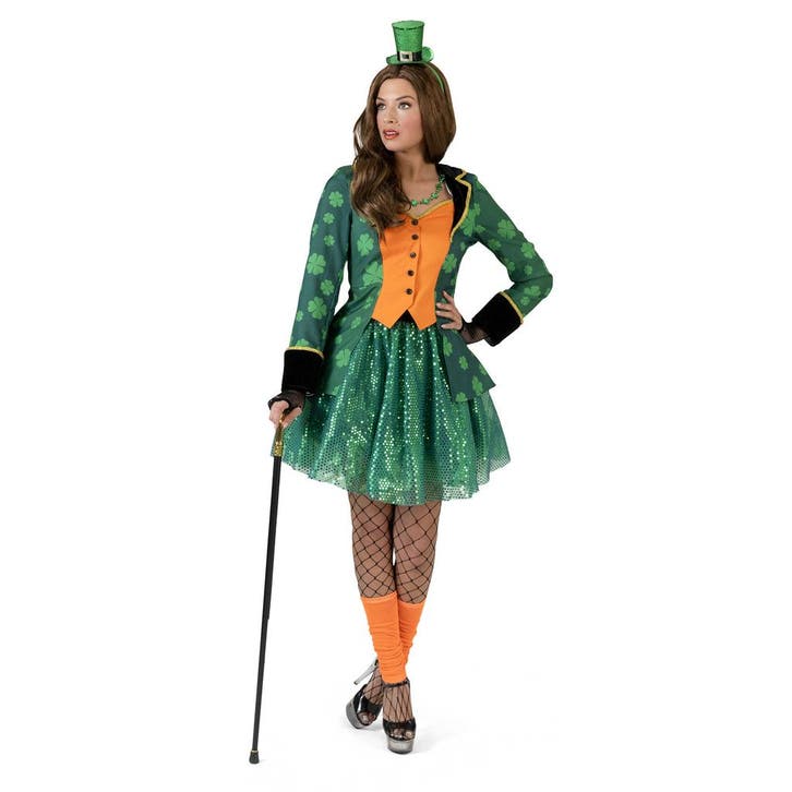 St. Patricks Day Slipjas Dames Groen/Oranje, Hobby en Vrije tijd, Feestartikelen, Nieuw, Ophalen of Verzenden
