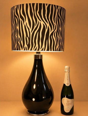 Zijlstra - Tafellamp - Glas, Chroom, Staal, Textiel