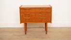 Vintage ladekast | 3 lades | Nachtkastje, Ophalen of Verzenden, Nieuw