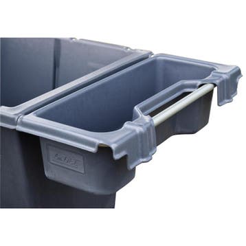 Bak 25L voor halfpipe voerwagens 230 en 350 liter grijs, Ophalen of Verzenden, Nieuw