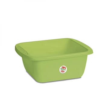 Stefanplast Wasbak Rechthoek 10L Groen, Caravans en Kamperen, Kampeeraccessoires, Ophalen of Verzenden, Nieuw