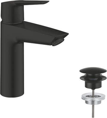 GROHE Wastafelkraan Matzwart | Retourdeal 34% Korting, Ophalen of Verzenden, Zo goed als nieuw, Steen, Kraan