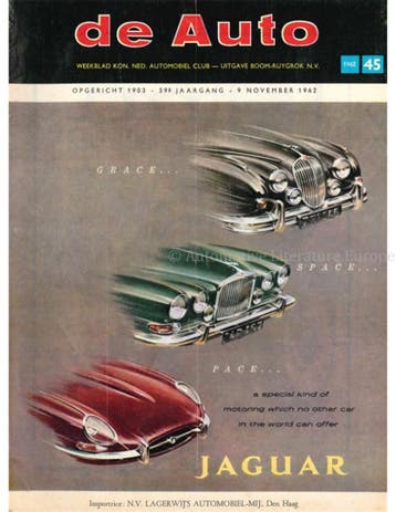1962 DE AUTO MAGAZINE 45 NEDERLANDS, Boeken, Nieuw, Author