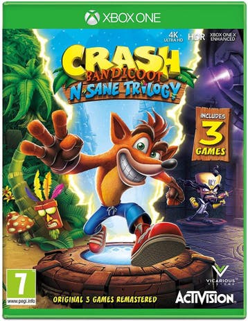 Xbox One Crash Bandicoot N. Sane Trilogy, Verzenden, Zo goed als nieuw