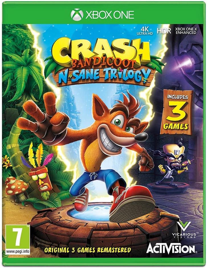 Xbox One Crash Bandicoot N. Sane Trilogy, Spelcomputers en Games, Games | Xbox One, Zo goed als nieuw, Verzenden