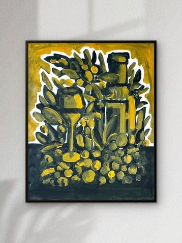 Miguel de Assunção - Enjoy a wine (XL Size Painting)