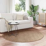 vidaXL Vloerkleden Rond Moiré AGIRA Naturel Ø 200 CM, Huis en Inrichting, Stoffering | Tapijten en Kleden, Verzenden, Nieuw, Bruin
