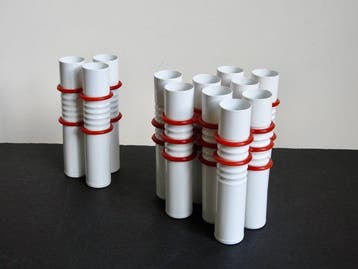 IKEA - Martin Vallin - Vaas - Staal - 2x set modulaire