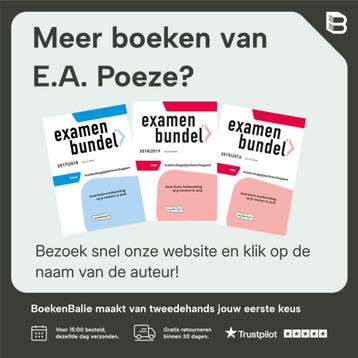 Examenbundel vwo Maatschappijwetenschappen 2016/2017, Verzenden, Zo goed als nieuw, E.A. Poeze