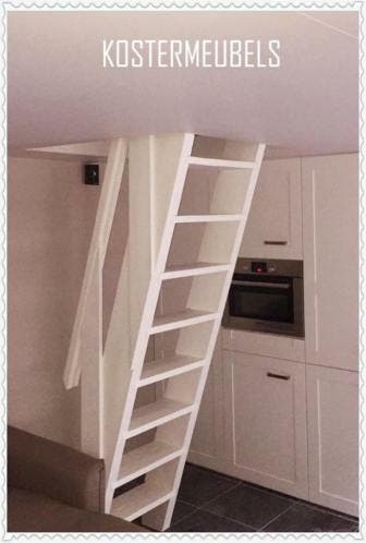 Trappen / Ladders gemaakt van geschaafd hout, dicht of open, Ophalen of Verzenden, Nieuw, Trap, 2 tot 4 meter