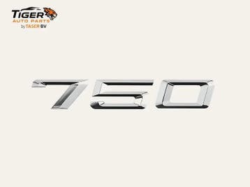 BMW E38 750 Kofferklep Embleem Chroom, Auto-onderdelen, Nieuw, Achter, BMW, Achterklep