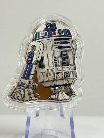 Niue. 2 Dollars 2025 - 1 oz Plata .999 - R2-D2 Droids Series