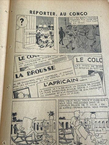 Tintin - Petit XX -18 avril 1931-, » Le Congo va-t-il, Boeken, Nieuw