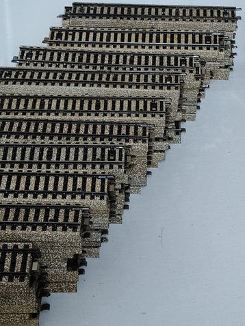 Märklin H0 - 5106 - Modeltreinsporen (100) - M rechter rails, Nieuw