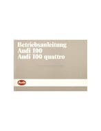 1985 AUDI 100 INSTRUCTIEBOEKJE DUITS, Auto diversen, Handleidingen en Instructieboekjes