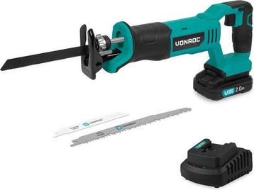 2dekans | VONROC Accu Reciprozaag 20V - Incl. 3 Zaagbladen -, Doe-het-zelf en Verbouw, Gereedschap | Zaagmachines, Ophalen of Verzenden